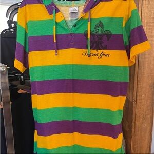 Mardi Gras Striped T-Shirt